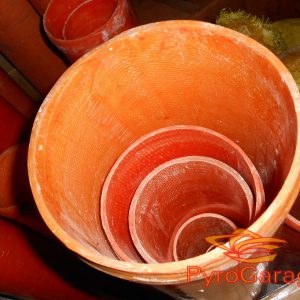 2" fiberglass mortar